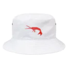 pet goodsの切り絵のえび Bucket Hat