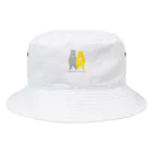 Snuggling！のSnuggling yellow gray Bucket Hat