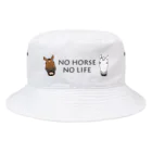 SHOP HAPPY HORSES（馬グッズ）のスピプーロゴ Bucket Hat