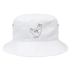 サトウノリコ*のV字バランスするクマ(くろ) Bucket Hat