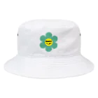 Bepppin3Companyのレトロフラワー★グリーン Bucket Hat