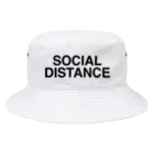 TOKYO LOGOSHOP 東京ロゴショップのSOCIAL DISTANCE-ソーシャルディスタンス- バケットハット