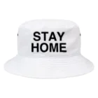 TOKYO LOGOSHOP 東京ロゴショップのSTAY HOME-ステイホーム- Bucket Hat