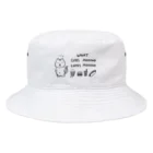 Andiamoのぽっこりネコ Bucket Hat