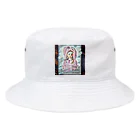 【ホラー専門店】ジルショップの英語の名言つき❁ピンクガール Bucket Hat