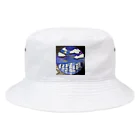 くるくるショップの冬景色るんるん Bucket Hat