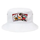 くいなの母の 沖縄花札(猪鹿蝶) Bucket Hat