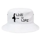 JADE ARTSのLIVE is LIFE Bucket Hat