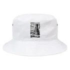 PALA's SHOP　cool、シュール、古風、和風、のバベルの塔 Bucket Hat