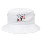 Oh!Challeの雪だるまちゃんカップル Bucket Hat