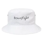 HFのHF バックロゴ　ブラック Bucket Hat