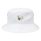 ポメラニアン×シーズーむーちゃんのポメシーむーちゃん目瞑り Bucket Hat