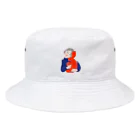 EMOTO KUMIKO'S STOCKの赤のうさぎ Bucket Hat