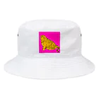 umbrella shopのデブトラちゃん ピンク背景 Bucket Hat