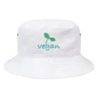 vegan-life-shopのgo vegan life Bucket Hat