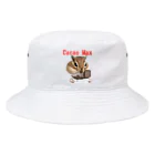 madampassionのもぐもぐリス　カカオ Bucket Hat