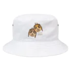 雁花工房（寄付アイテム販売中です）のコキクガシラコウモリ Bucket Hat