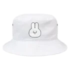 こつｗのおみせの量産うさぎ まゆげ ver.ホワイト Bucket Hat