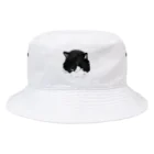 スナック半ばをすぎての睨みネコ' Bucket Hat