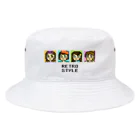 ぺんぎん24のレトロスタイル Bucket Hat