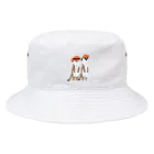 ナマサラダの日焼け防止ふたごミーヤキャット Bucket Hat