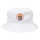 じろーくんと間瀬くんのニチゴジどうする！？のニチゴジどうする！？ロゴ Bucket Hat