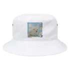 理絵のねこ ぬくぬく Bucket Hat