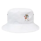 cocoloodolu〜ココロオドル〜の花とクマちゃん(ソーイングシリーズ) Bucket Hat