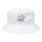 Siderunの館 B2のクレヨン DE どくろ(黒絵) Bucket Hat