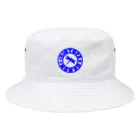 くーちゃんのビオトープ孟子（ロゴ）青 Bucket Hat