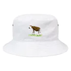文様動物園 Pattern Zoo Museum shopの唐草 × オカピ Bucket Hat