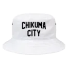 JIMOTOE Wear Local Japanの千曲市 CHIKUMA CITY Bucket Hat