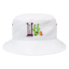 生物＝ケモノのヲ店のひっくりかえる Bucket Hat