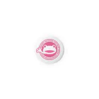 ゴッド神TVちゃんねるSHOPのかえる観賞魚店　ピンク丸ロゴ Tin Badge