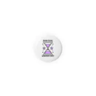 KIKITEKI_LABORATORYの砂時計 薄紫 Tin Badge