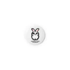 Manatee shopのRABBIT_White_32mm Tin Badge