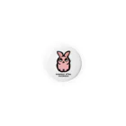 Manatee shopのRABBIT_Pink_32mm Tin Badge