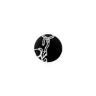 地雷女まお🖤🗝🧸の不穏な黒クマ Tin Badge