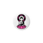 くねくね道のOK! BUDDHA Tin Badge