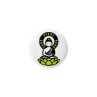 くねくね道のPEACE BUDDHA Tin Badge