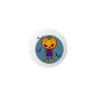 フジヤマシノビの堂　のハロウィンかぼちゃボーイ Tin Badge