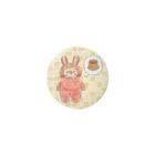 coeur.yu（クードットユー）のうさにゃん（ホットケーキ） Tin Badge