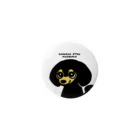 Manatee shopのBlack Cream_44mm Tin Badge