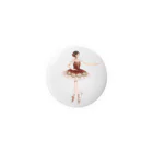 Joy. Ree Illustration SUZURI Shop のBallet (Paquita) - transparent Tin Badge