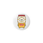 田中ぱんのぱんぱぱん SUZURI店のｺﾑｷﾞｺﾁｬﾝ Tin Badge