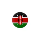 お絵かき屋さんのケニアの国旗 Tin Badge