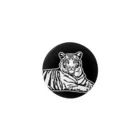 猫と釣り人のTIGER_2W_CB Tin Badge