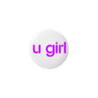 u girlsの缶バッチ ugirl Tin Badge