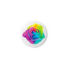 ゆるい猫ちゃんSHOPのRainbow rose(Single) 缶バッジ