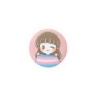 水乃みのるの【Rainbow】トランスジェンダー(44mm) Tin Badge
